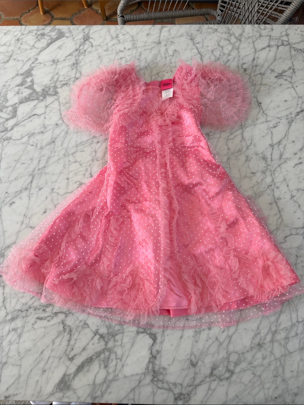 Girl's Wicked Glinda Dress Sz 4-6Y cosplay Halloween Costume